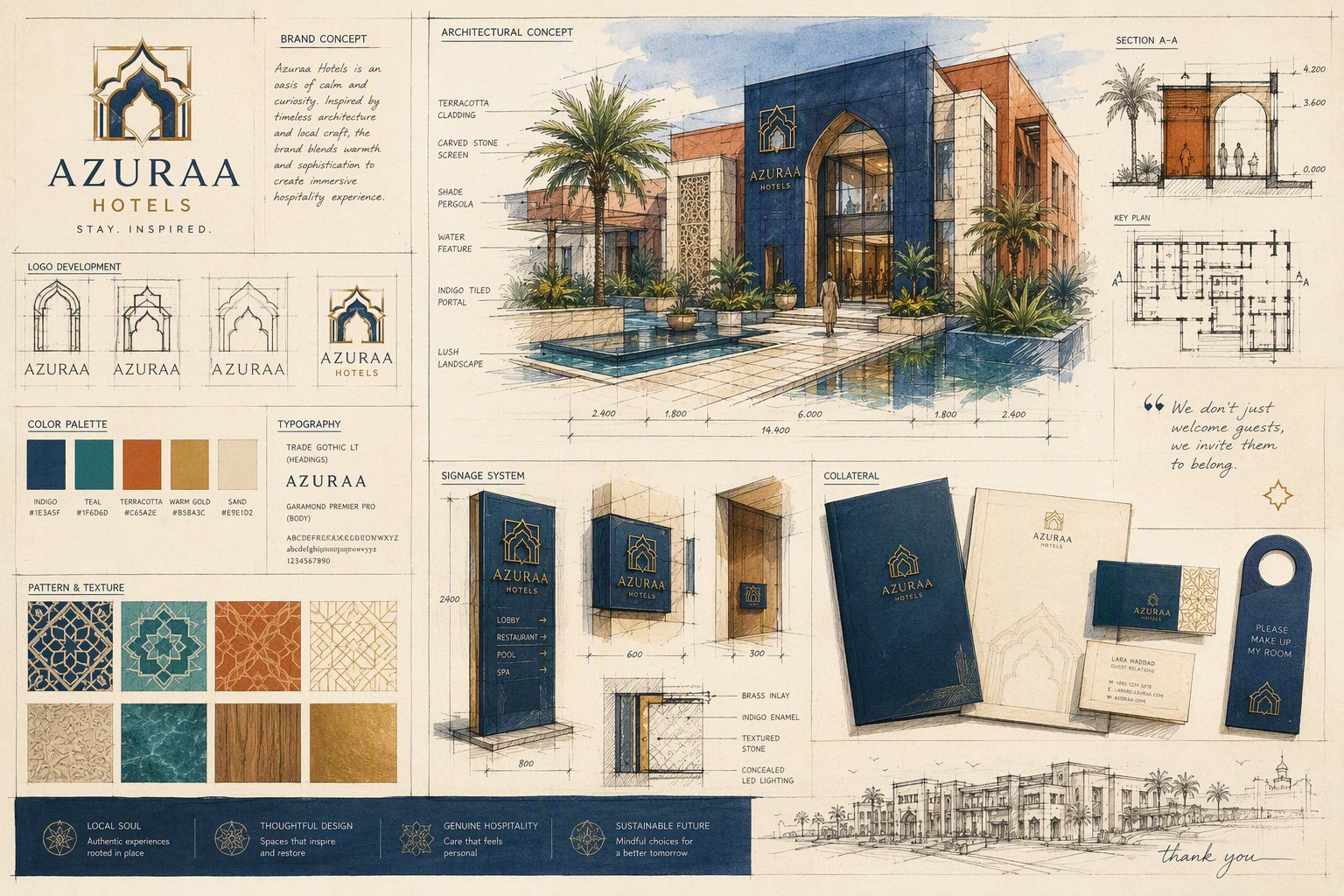 Refreshed identity system and booking platform for Qamar Hospitality Group